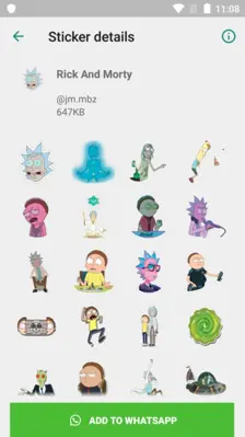 Wastickerapp Caricatures Funny android App screenshot 3